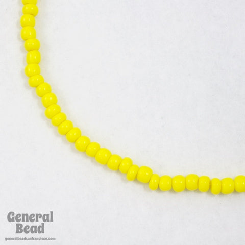 4/0 Opaque Lemon Czech Seed Bead-General Bead
