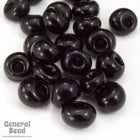 5/0 Opaque Black Raindrop (20 gram) #CSY002-General Bead