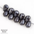 4mm x 6mm Gunmetal Teardrop-General Bead