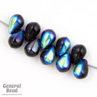 4mm x 6mm Jet AB Teardrop-General Bead