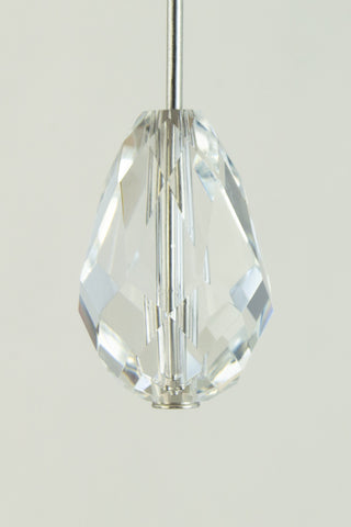 8mm x 12mm Preciosa Crystal Faceted Teardrop #CZ5500-General Bead