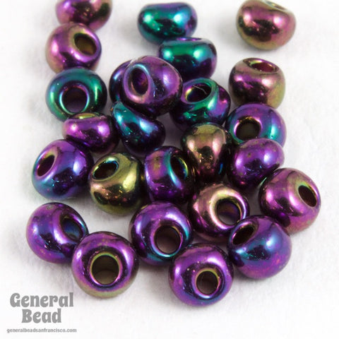 8/0 Purple Iris Czech Raindrop-General Bead