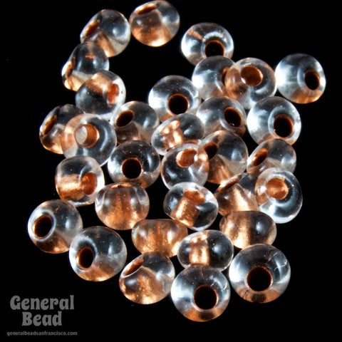 8/0 Copper Lined Crystal Czech Raindrop-General Bead