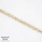 8/0 Gold Lined Crystal Czech Raindrop-General Bead
