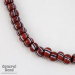 33/0 Mahogany Stripe Glass Seed Bead-General Bead