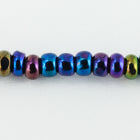 11/0 Metallic Blue Iris Charlotte Cut Seed Bead (Hank) #CZG003-General Bead
