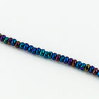11/0 Metallic Blue Iris Charlotte Cut Seed Bead (Hank) #CZG003-General Bead
