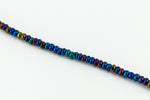 11/0 Metallic Blue Iris Charlotte Cut Seed Bead (Hank) #CZG003-General Bead