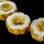 14mm Opaque Lavender Picasso Hawaiian Flower Bead (10 Pcs) #CZL503-General Bead