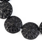 14mm Black Dahlia Bead (10 Pcs) #CZL202-General Bead