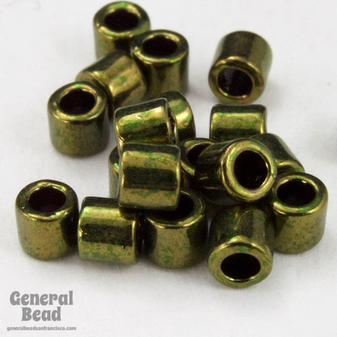 DBL011- 8/0 Metallic Olive Delica Beads-General Bead
