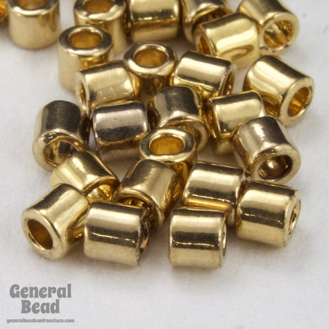 DBL034- 8/0 24 Karat Light Gold Delica Beads-General Bead
