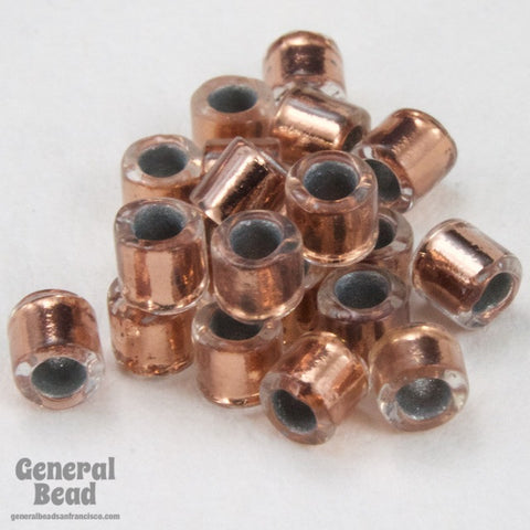 DBL037- 8/0 Copper Lined Crystal Delica Beads-General Bead