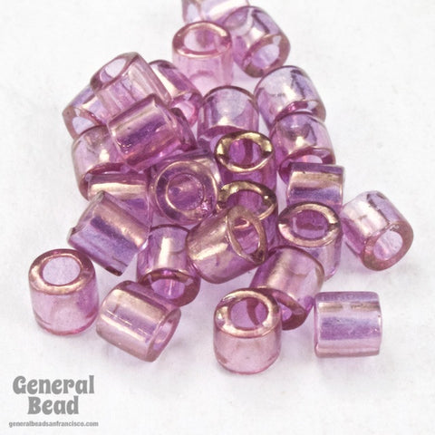 DBL108- 8/0 Gold Luster Amethyst Delica Beads-General Bead