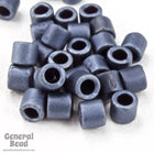 DBL301- 8/0 Matte Metallic Blue Grey Delica Beads-General Bead