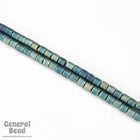 DBL324- 8/0 Matte Metallic Green Iris Delica Beads-General Bead