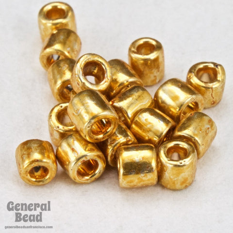 DBL410- 8/0 Galvanized Yellow Gold Delica Beads-General Bead