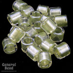 DBL903- 8/0 Shimmering Light Green Gold Lined Crystal Delica Beads-General Bead