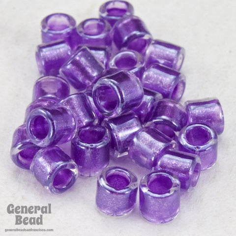 DBL906- 8/0 Shimmering Lavender Lined Crystal Delica Beads-General Bead