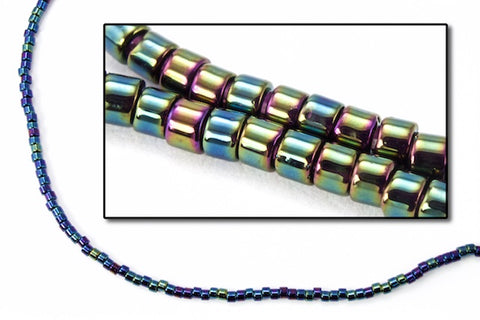 DB002- 10/0 Metallic Dark Blue Iris Miyuki Delica Beads (50 Gm, 250 Gm)