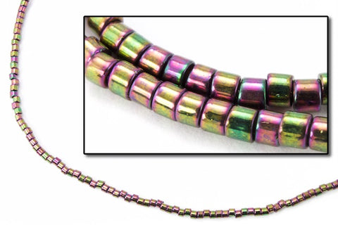 DB004- 10/0 Metallic Dark Plum Iris Miyuki Delica Beads (50 Gm, 250 Gm)