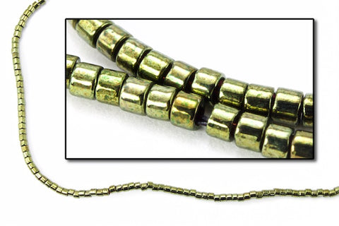 DBS011- 15/0 Metallic Olive Miyuki Delica Beads (5 Gm, 50 Gm, 250 Gm)