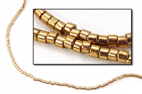 DBL022- 8/0 Metallic Dark Bronze Delica Beads-General Bead