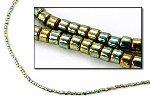 DBV024- 11/0 Metallic Green Iris Delica Beads-General Bead
