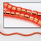 DBV043- 11/0 Silver Lined Burnt Orange Delica Beads-General Bead