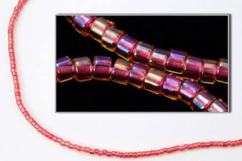 DB062- 10/0 Strawberry Lined Crystal AB Miyuki Delica Beads (50 Gm, 250 Gm)