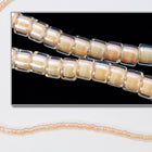 DBV067- 11/0 Shell Pink Lined Crystal Aurora Borealis Delica Beads-General Bead