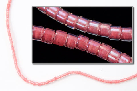 DB070- 10/0 Rose Pink Lined Crystal AB Miyuki Delica Beads (50 Gm, 250 Gm)