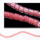 DBV070- 11/0 Rose Pink Lined Crystal Aurora Borealis Delica Beads-General Bead