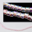 DBV071- 11/0 Pink Lined Crystal Aurora Borealis Delica Beads-General Bead
