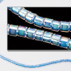 DBV076- 11/0 Light Blue Lined Crystal Aurora Borealis Delica Beads-General Bead