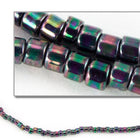 DBV1001- 11/0 Metallic Olive Grey Iris Delica Beads-General Bead