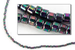 DBV1001- 11/0 Metallic Olive Grey Iris Delica Beads-General Bead