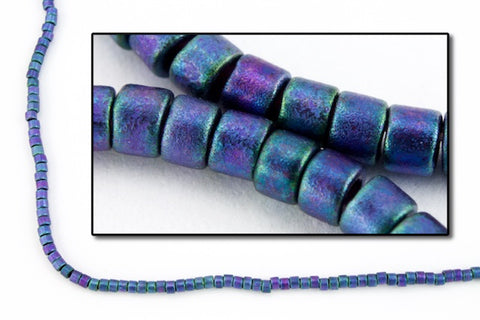 DBS1052- 15/0 Matte Metallic Blueberry Gold Iris Miyuki Delica Beads (5 Gm, 50 Gm, 250 Gm)