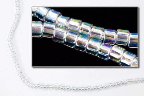 DB110- 10/0 Transparent Light Blue AB Miyuki Delica Beads (50 Gm, 250 Gm)