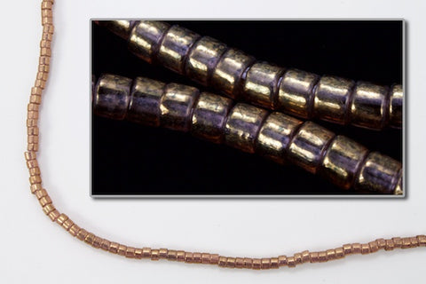 DBS115- 15/0 Transparent Luster Metallic Rose Gold Miyuki Delica Beads (5 Gm, 50 Gm, 250 Gm)