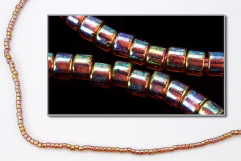 DBS122- 15/0 Transparent Light Brown AB Miyuki Delica Beads (5 Gm, 50 Gm, 250 Gm)