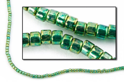 DBV125- 11/0 Gold Luster Emerald Delica Beads-General Bead