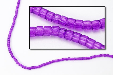 DB1315- 11/0 Dyed Transparent Red Violet Miyuki Delica Beads (10 Gm, 50 Gm, 250 Gm)
