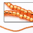 DBV1333- 11/0 Dyed Silver Lined Orange Delica Beads-General Bead