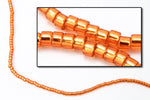 DBV1333- 11/0 Dyed Silver Lined Orange Delica Beads-General Bead
