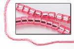 DBV1338- 11/0 Dyed Silver Lined Dark Pink Delica Beads-General Bead