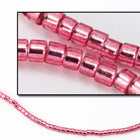 DBV1341- 11/0 Dyed Silver Lined Medium Rose Delica Beads-General Bead