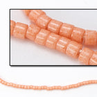 DBV1363- 11/0 Dyed Opaque Peach Delica Beads-General Bead
