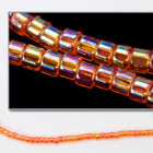 DBV151- 11/0 Transparent Tangerine Aurora Borealis Delica Beads-General Bead