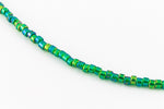 DBV175- 11/0 Transparent Emerald Aurora Borealis Delica Beads-General Bead